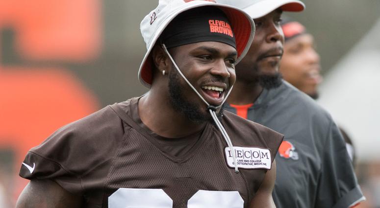 Cleveland Browns defensive back Jabrill Peppers (22) runs onto the field during training camp at the Cleveland Browns Training Complex. Cleveland Browns defensive back Jabrill Peppers (22) runs onto the field during training camp at the Cleveland Browns Training Complex.