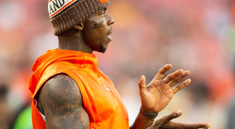 Cleveland Browns wide receiver Josh Gordon claps for his teammates warmups before the game against the Philadelphia Eagles at FirstEnergy Stadium Cleveland Browns wide receiver Josh Gordon claps for his teammates warmups before the game against the Philadelphia Eagles at FirstEnergy Stadium