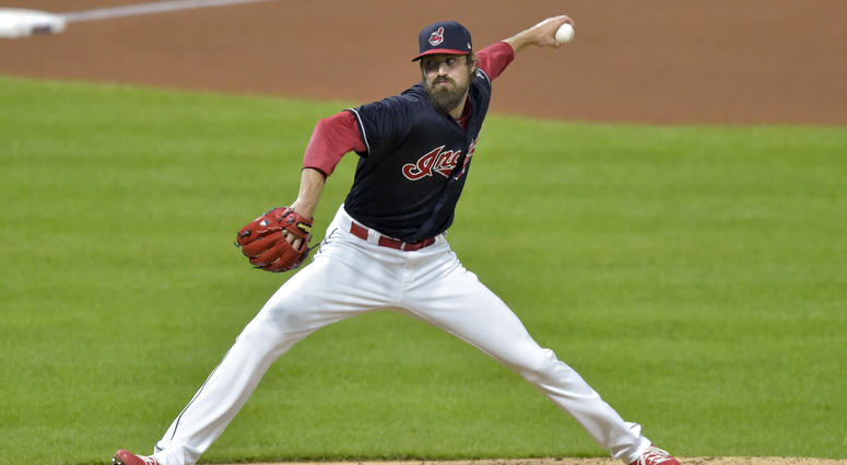 Sep 19, 2018; Cleveland, OH, USA; Cleveland Indians relief pitcher Andrew Miller (24) deliversa pitch in the seventh inning against the Chicago White Sox at Progressive Field. Sep 19, 2018; Cleveland, OH, USA; Cleveland Indians relief pitcher Andrew Miller (24) deliversa pitch in the seventh inning against the Chicago White Sox at Progressive Field.