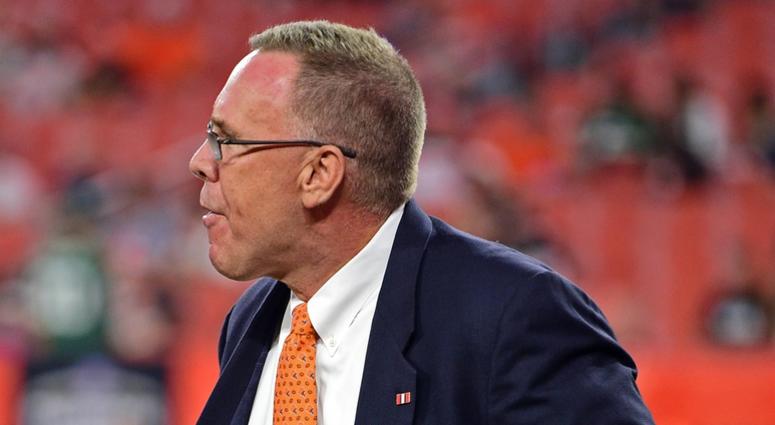Cleveland Browns general Manager John Dorsey walks before the game against the Cleveland Browns at FirstEnergy Stadium. Cleveland Browns general Manager John Dorsey walks before the game against the Cleveland Browns at FirstEnergy Stadium.