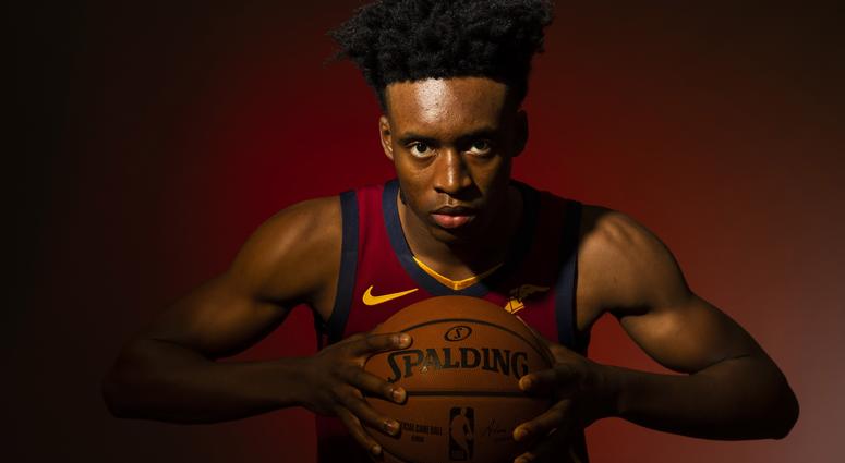 Cleveland Cavaliers guard Collin Sexton (2) poses during Cavs Media Day at Cleveland Clinic Courts. Collin Sexton Cleveland Cavaliers