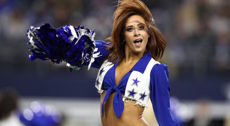 Nov 29, 2018; Arlington, TX, USA; Dallas Cowboys cheerleader performs during a timeout from the game against the New Orleans Saints at AT&T Stadium. Mandatory Credit: Matthew Emmons-USA TODAY Sports Nov 29, 2018; Arlington, TX, USA; Dallas Cowboys cheerleader performs during a timeout from the game against the New Orleans Saints at AT&T Stadium. Mandatory Credit: Matthew Emmons-USA TODAY Sports