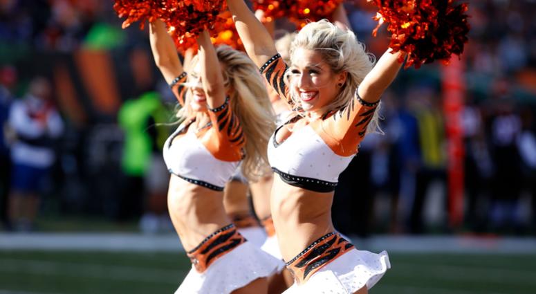 Dec 2, 2018; Cincinnati, OH, USA; A Cincinnati Bengals cheerleader performs during the first quarter against the Denver Broncos at Paul Brown Stadium. Mandatory Credit: David Kohl-USA TODAY Sports Dec 2, 2018; Cincinnati, OH, USA; A Cincinnati Bengals cheerleader performs during the first quarter against the Denver Broncos at Paul Brown Stadium. Mandatory Credit: David Kohl-USA TODAY Sports
