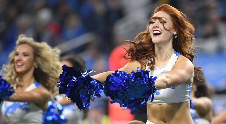 Dec 2, 2018; Detroit, MI, USA; Detroit Lions cheerleaders perform during the game against the Los Angeles Rams at Ford Field. Mandatory Credit: Tim Fuller-USA TODAY Sports Dec 2, 2018; Detroit, MI, USA; Detroit Lions cheerleaders perform during the game against the Los Angeles Rams at Ford Field. Mandatory Credit: Tim Fuller-USA TODAY Sports
