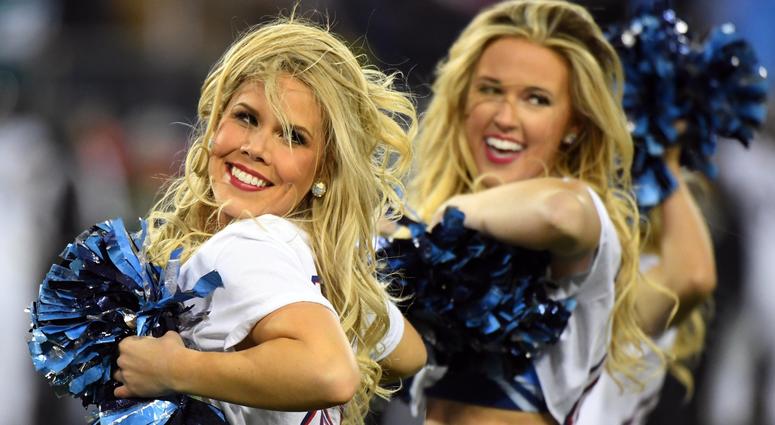 Dec 6, 2018; Nashville, TN, USA; Tennessee Titans cheerleaders perform during the first half against the Jacksonville Jaguars at Nissan Stadium. Mandatory Credit: Christopher Hanewinckel-USA TODAY Sports Dec 6, 2018; Nashville, TN, USA; Tennessee Titans cheerleaders perform during the first half against the Jacksonville Jaguars at Nissan Stadium. Mandatory Credit: Christopher Hanewinckel-USA TODAY Sports