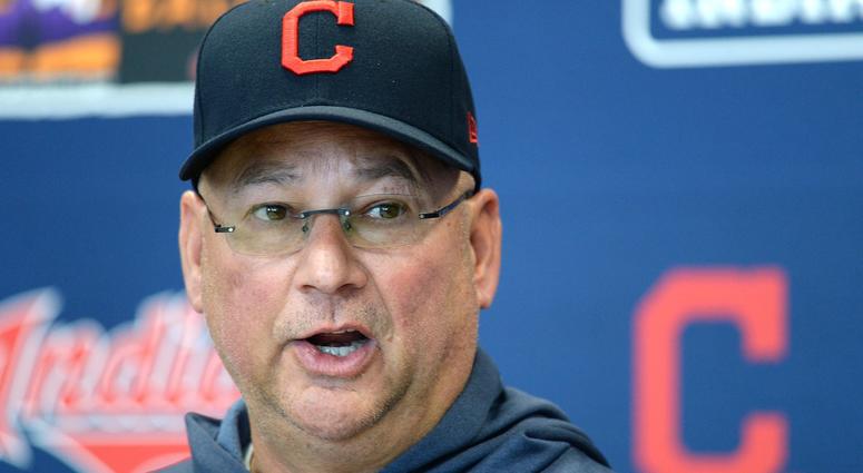 Feb 18, 2019; Goodyear, AZ, USA; Cleveland Indians manager Terry Francona speaks to the media prior to a spring training workout at the Goodyear Ballpark practice fields. Mandatory Credit: Joe Camporeale-USA TODAY Sports Feb 18, 2019; Goodyear, AZ, USA; Cleveland Indians manager Terry Francona speaks to the media prior to a spring training workout at the Goodyear Ballpark practice fields. Mandatory Credit: Joe Camporeale-USA TODAY Sports