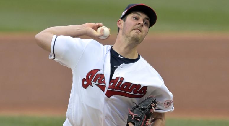 Apr 4, 2019; Cleveland, OH, USA; Cleveland Indians starting pitcher Trevor Bauer (47) delivers in the second inning against the Toronto Blue Jays at Progressive Field. Mandatory Credit: David Richard-USA TODAY Sports Apr 4, 2019; Cleveland, OH, USA; Cleveland Indians starting pitcher Trevor Bauer (47) delivers in the second inning against the Toronto Blue Jays at Progressive Field. Mandatory Credit: David Richard-USA TODAY Sports
