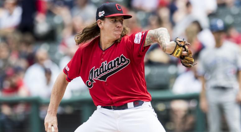 Apr 7, 2019; Cleveland, OH, USA; Cleveland Indians starting pitcher Mike Clevinger (52) throws a pitch during the first inning against the Toronto Blue Jays at Progressive Field. Mandatory Credit: Ken Blaze-USA TODAY Sports Apr 7, 2019; Cleveland, OH, USA; Cleveland Indians starting pitcher Mike Clevinger (52) throws a pitch during the first inning against the Toronto Blue Jays at Progressive Field. Mandatory Credit: Ken Blaze-USA TODAY Sports