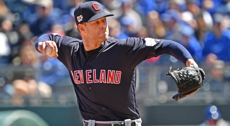 Apr 14, 2019; Kansas City, MO, USA; Cleveland Indians starting pitcher Corey Kluber (28) delivers a pitch during the first inning against the Kansas City Royals at Kauffman Stadium. Mandatory Credit: Peter G. Aiken/USA TODAY Sports Apr 14, 2019; Kansas City, MO, USA; Cleveland Indians starting pitcher Corey Kluber (28) delivers a pitch during the first inning against the Kansas City Royals at Kauffman Stadium. Mandatory Credit: Peter G. Aiken/USA TODAY Sports