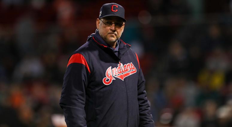 May 29, 2019; Boston, MA, USA; Cleveland Indians Manager Terry Francona (77) reacts during the eighth inning against the Boston Red Sox at Fenway Park. Mandatory Credit: Paul Rutherford-USA TODAY Sports May 29, 2019; Boston, MA, USA; Cleveland Indians Manager Terry Francona (77) reacts during the eighth inning against the Boston Red Sox at Fenway Park. Mandatory Credit: Paul Rutherford-USA TODAY Sports