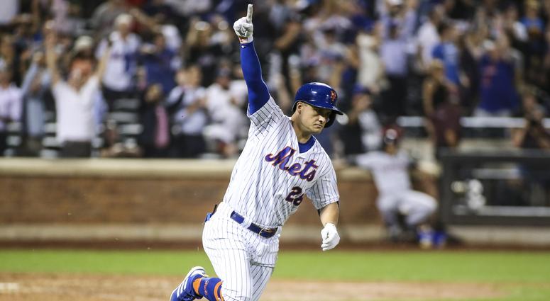 New York Mets left fielder J.D. Davis (28) hits a game winning RBI single defeat the Cleveland Indians in the tenth inning to at Citi Field. New York Mets left fielder J.D. Davis (28) hits a game winning RBI single defeat the Cleveland Indians in the tenth inning to at Citi Field.