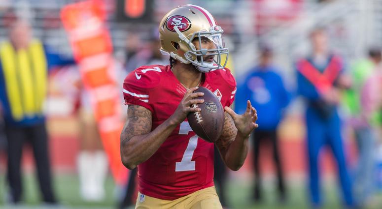 San Francisco 49ers quarterback Colin Kaepernick (7) looks down field during the second quarter against the Seattle Seahawks at Levis Stadium San Francisco 49ers quarterback Colin Kaepernick (7) looks down field during the second quarter against the Seattle Seahawks at Levis Stadium
