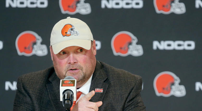 New Cleveland Browns head coach Freddie Kitchens addresses a question from the media during a press conference on Monday, Jan. 14, 2019 at FirstEnergy Stadium in Cleveland, Ohio. (Photo by Phil Masturzo/Akron Beacon Journal/TNS/Sipa USA) New Cleveland Browns head coach Freddie Kitchens addresses a question from the media during a press conference on Monday, Jan. 14, 2019 at FirstEnergy Stadium in Cleveland, Ohio. (Photo by Phil Masturzo/Akron Beacon Journal/TNS/Sipa USA)