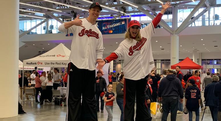 These two walked in on stilts These two walked in on stilts