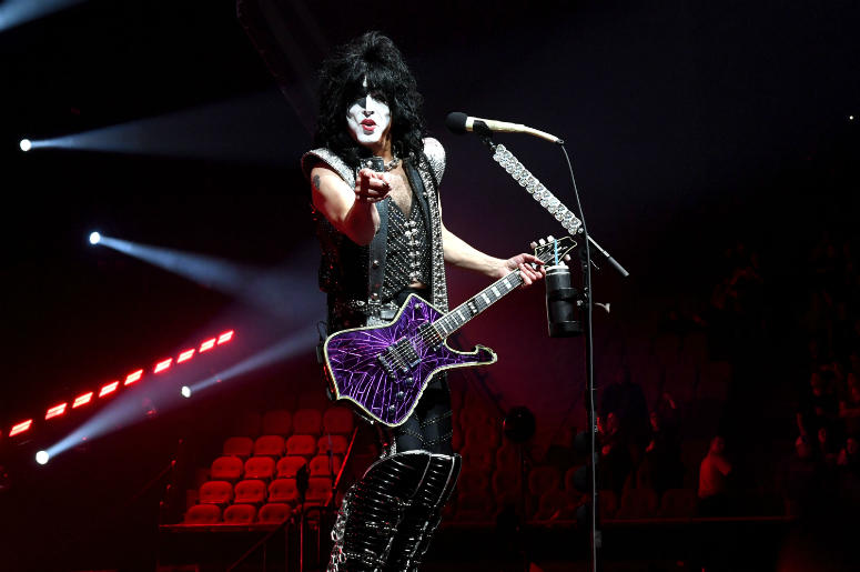 Paul Stanley of KISS performs during their End Of The Road World Tour at The Forum Paul Stanley of KISS performs during their End Of The Road World Tour at The Forum