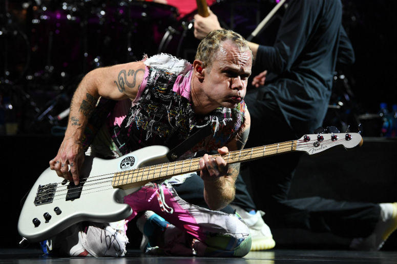 Flea of Red Hot Chili Peppers performs at American Airlines Arena Flea of Red Hot Chili Peppers performs at American Airlines Arena