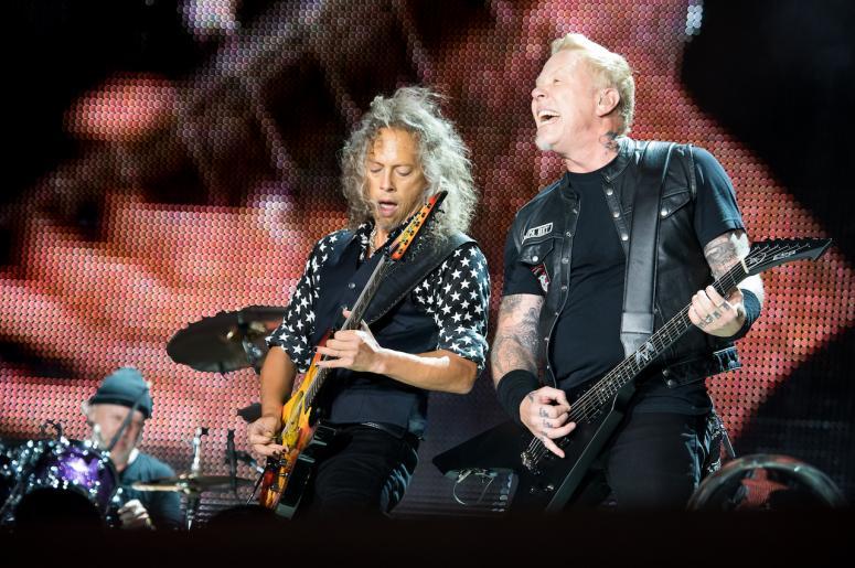 Metallica's James Hetfield and Kirk Hammett Metallica's James Hetfield and Kirk Hammett
