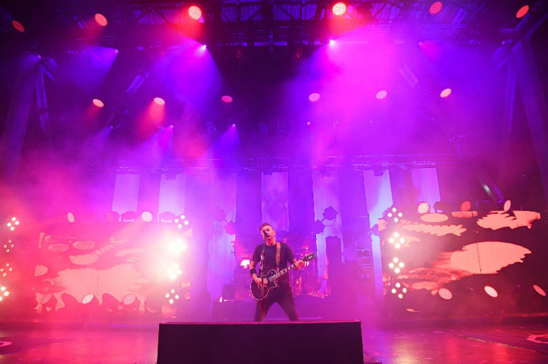 Tim McIlrath of Rise Against performs at the Bayfront Park Amphitheatre Tim McIlrath of Rise Against performs at the Bayfront Park Amphitheatre