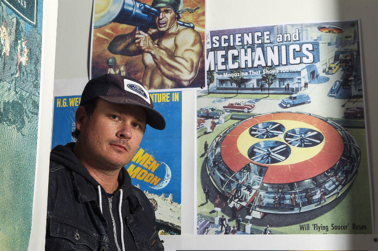 Blink-182 co-founder Tom DeLonge, who is no longer with the band, poses for a portrait in his shop To the Stars on Feb. 25, 2017 in Encinitas, Calif. Blink-182 co-founder Tom DeLonge, who is no longer with the band, poses for a portrait in his shop To the Stars on Feb. 25, 2017 in Encinitas, Calif.