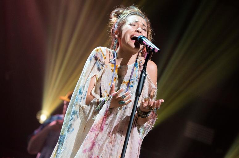 Lauren Daigle takes the stage for a passionate performance during the 2019 K-Love Fan Awards at Grand Ole Opry House in Nashville, Tenn., Sunday, June 2, 2019.