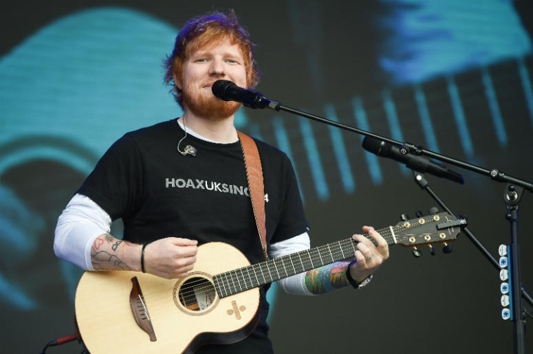Ed Sheeran 5/26/2018 - Ed Sheeran performs during the first day of BBC Radio 1's Biggest Weekend at Singleton Park, Swansea.