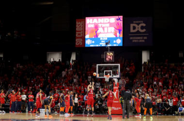 lena Delle Donne #11 of Washington Mystics shoots a free throw during the first half against the Connecticut Sun during Game Five of the 2019 WNBA Finals at St Elizabeths East Entertainment & Sports Arena on October 10, 2019 in Washington, DC. lena Delle Donne #11 of Washington Mystics shoots a free throw during the first half against the Connecticut Sun during Game Five of the 2019 WNBA Finals at St Elizabeths East Entertainment & Sports Arena on October 10, 2019 in Washington, DC.