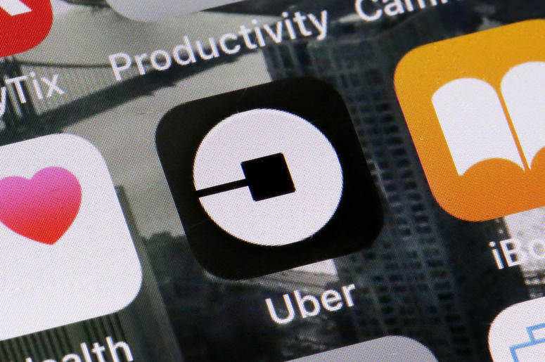 Esta foto de archivo del martes 12 de junio del 2018 muestra el logotipo de la aplicación de Uber en un celular en Nueva York. Esta foto de archivo del martes 12 de junio del 2018 muestra el logotipo de la aplicación de Uber en un celular en Nueva York.