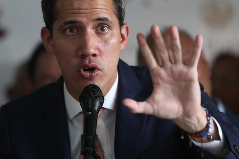 El l der opositor y autoproclamado presidente interino de Venezuela, Juan Guaid , da una conferencia de prensa sobre la detenci n de un legislador de la oposici n el Caracas, Venezuela, el jueves 9 de mayo de 2019. El l der opositor y autoproclamado presidente interino de Venezuela, Juan Guaid , da una conferencia de prensa sobre la detenci n de un legislador de la oposici n el Caracas, Venezuela, el jueves 9 de mayo de 2019.