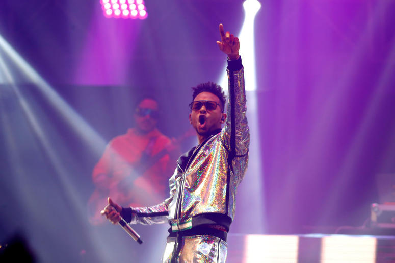 Ozuna performs during Calibash Las Vegas at T-Mobile Arena on January 26, 2019 in Las Vegas, Nevada. Ozuna performs during Calibash Las Vegas at T-Mobile Arena on January 26, 2019 in Las Vegas, Nevada.