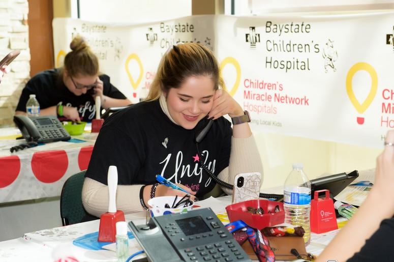 Unify answering phones. Baystate Children's Hospital Radiothon 2019