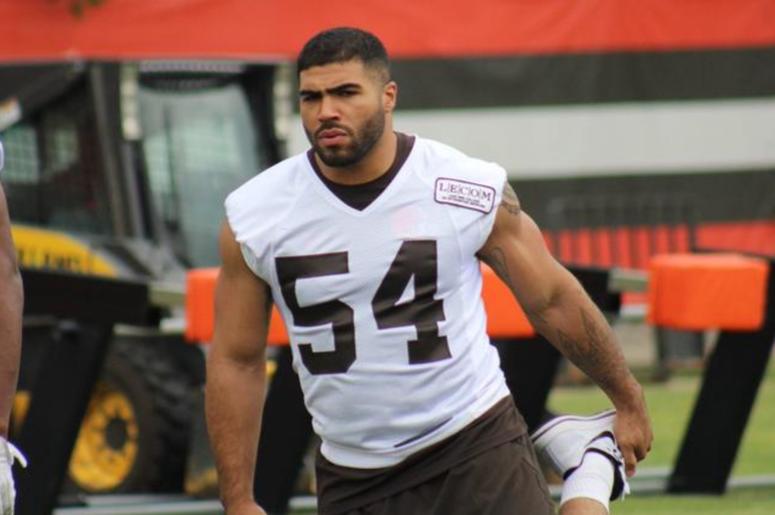 New Browns linebacker Mychal Kendricks stretches during OTAs on June 5, 2018 after signing a 1-year contract. New Browns linebacker Mychal Kendricks stretches during OTAs on June 5, 2018 after signing a 1-year contract.
