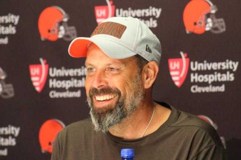 Browns offensive coordinator Todd Haley speak with reporters on Sept. 6, 2018 Browns offensive coordinator Todd Haley speak with reporters on Sept. 6, 2018