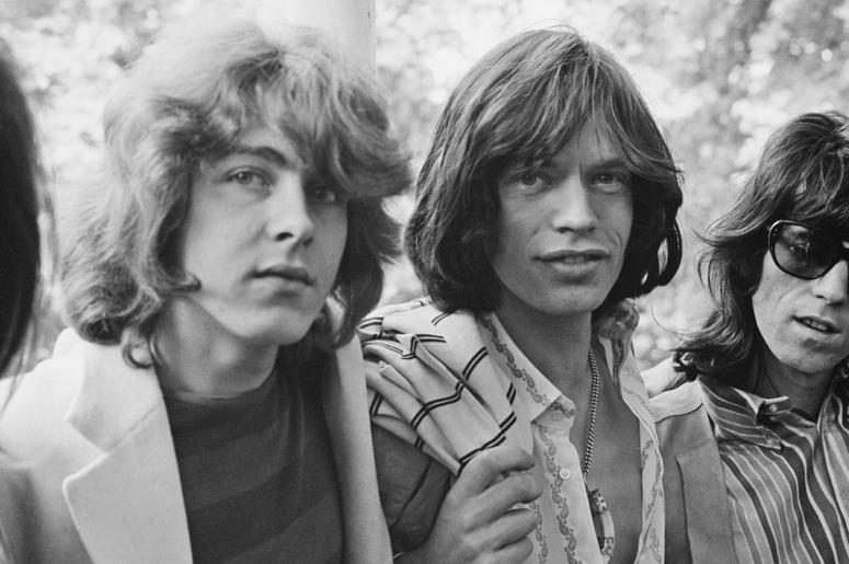 The Rolling Stones in Hyde Park, London, UK, 13th June 1969; (L-R) Mick Taylor, Mick Jagger, Keith Richards. The Rolling Stones in Hyde Park, London, UK, 13th June 1969; (L-R) Mick Taylor, Mick Jagger, Keith Richards.
