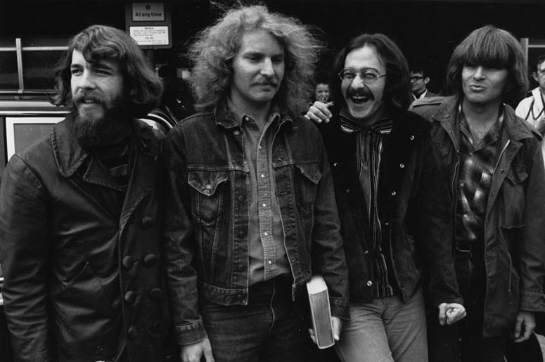 American country rock group Creedence Clearwater Revival. From left to right; Doug Clifford, Tom Fogerty, Stu Cook and John Fogerty. American country rock group Creedence Clearwater Revival. From left to right; Doug Clifford, Tom Fogerty, Stu Cook and John Fogerty.