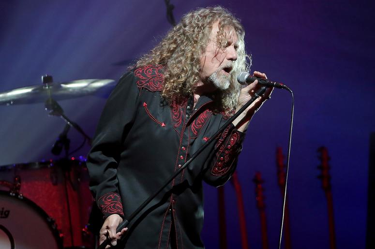 Robert Plant reacts Robert Plant reacts