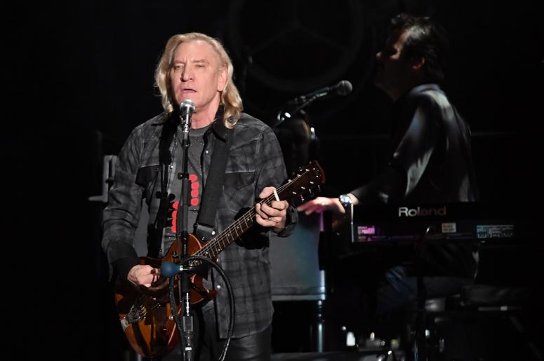 Recording artist Joe Walsh of The Eagles performs at the Hard Rock Stadium. Recording artist Joe Walsh of The Eagles performs at the Hard Rock Stadium.