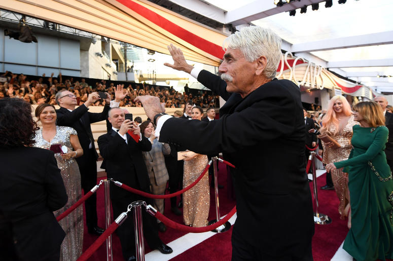 Sam Elliott arrives at the 91st Academy Awards at the Dolby Theatre. Sam Elliott arrives at the 91st Academy Awards at the Dolby Theatre.