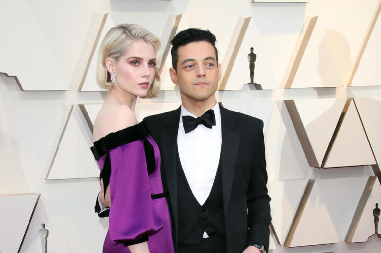 Lucy Boynton, left, and Rami Malek arrive at the 91st Academy Awards at the Dolby Theatre. Lucy Boynton, left, and Rami Malek arrive at the 91st Academy Awards at the Dolby Theatre.