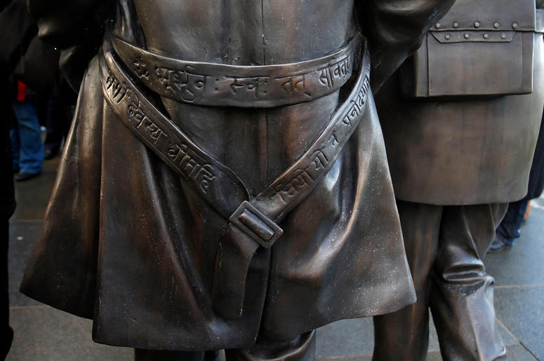 A new statue of the Beatles is unveiled by John Lennon's sister Julia Baird (not pictured) outside the Liverbuilding, in Liverpool. A new statue of the Beatles is unveiled by John Lennon's sister Julia Baird (not pictured) outside the Liverbuilding, in Liverpool.