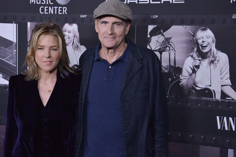Diana Krall and James Taylor at the JONI 75: A Birthday Celebration held at the Dorothy Chandler Pavilion in Los Ange;e, CA Wednesday, November 7, 2018. Diana Krall and James Taylor at the JONI 75: A Birthday Celebration held at the Dorothy Chandler Pavilion in Los Ange;e, CA Wednesday, November 7, 2018.