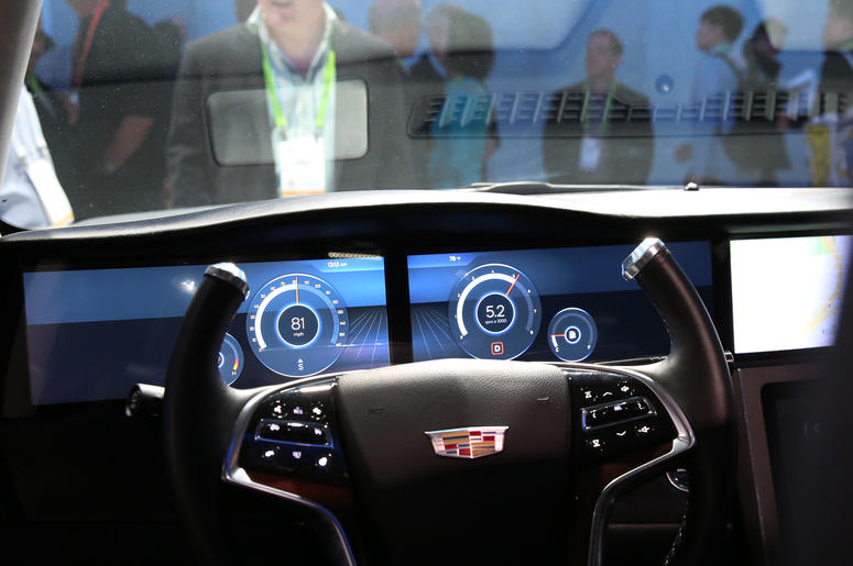 Car cockpit shown off by Qualcomm snapdragon during the 2019 Consumer Electronics Show (CES) at the Las Vegas Convention Center on Tuesday, Jan. 8, 2019, in Las Vegas, Nevada. Car cockpit shown off by Qualcomm snapdragon during the 2019 Consumer Electronics Show (CES) at the Las Vegas Convention Center on Tuesday, Jan. 8, 2019, in Las Vegas, Nevada.