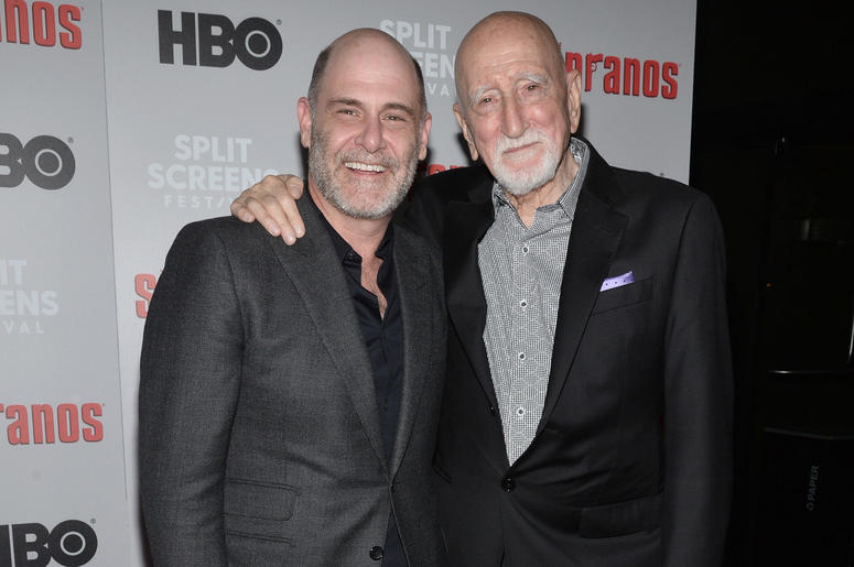 Executive Producer Matthew Weiner and actor Doinic Chianese attend The Sopranos 20th Anniversary Red carpet and Panel Discussion during the Sopranos Film Festival at SVA Theatre in New York, NY, January 9, 2019. Executive Producer Matthew Weiner and actor Doinic Chianese attend The Sopranos 20th Anniversary Red carpet and Panel Discussion during the Sopranos Film Festival at SVA Theatre in New York, NY, January 9, 2019.