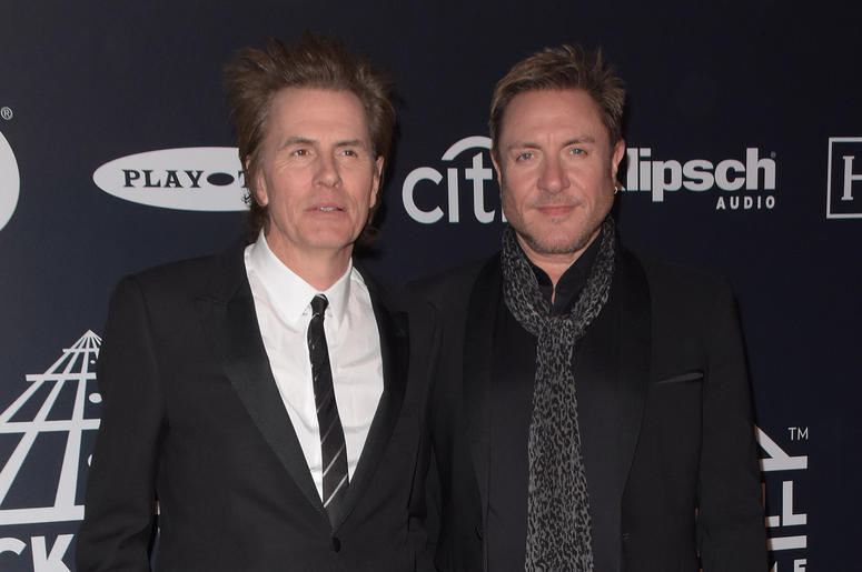 John Taylor and Simon Le Bon of Duran Duran attends the 2019 Rock & Roll Hall Of Fame Induction Ceremony at Barclays Center on March 29, 2019 in Brooklyn, New York. John Taylor and Simon Le Bon of Duran Duran attends the 2019 Rock & Roll Hall Of Fame Induction Ceremony at Barclays Center on March 29, 2019 in Brooklyn, New York.