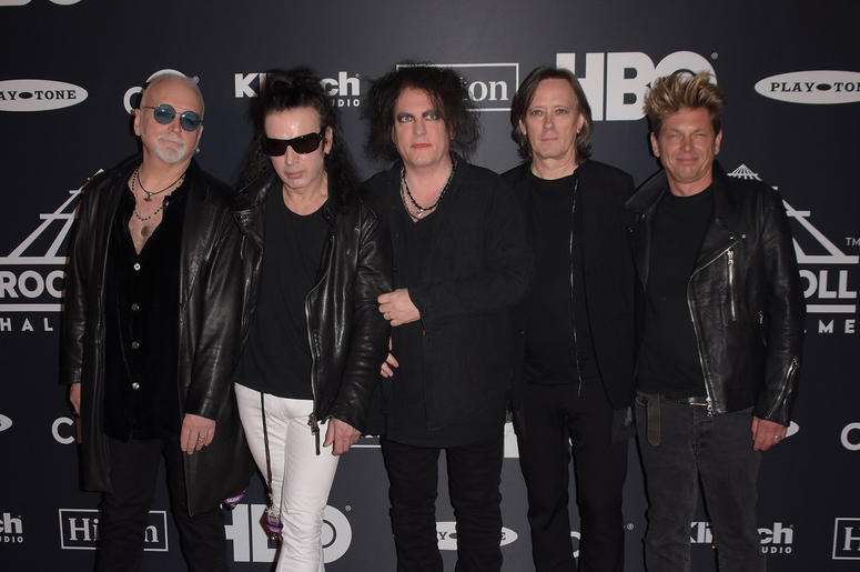 Reeves Gabrels, Simon Gallup, Robert Smith, Roger O'Donnell and Jason Cooper of The Cure attends the 2019 Rock & Roll Hall Of Fame Induction Ceremony at Barclays Center on March 29, 2019 in Brooklyn, New York. Reeves Gabrels, Simon Gallup, Robert Smith, Roger O'Donnell and Jason Cooper of The Cure attends the 2019 Rock & Roll Hall Of Fame Induction Ceremony at Barclays Center on March 29, 2019 in Brooklyn, New York.