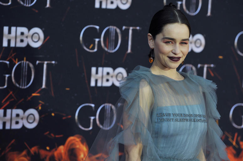 Emilia Clarke attends HBO's "Game of Thrones" eight and final season premiere at Radio City Music Hall in New York, NY, April 3, 2019. Emilia Clarke attends HBO's "Game of Thrones" eight and final season premiere at Radio City Music Hall in New York, NY, April 3, 2019.