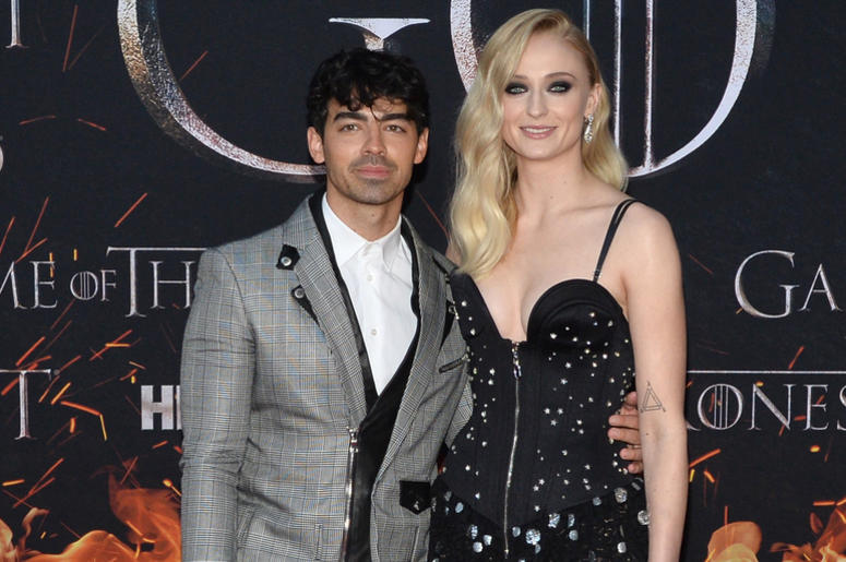 (L-R) Joe Jonas and Sophie Turner attend HBO's "Game of Thrones" eight and final season premiere at Radio City Music Hall in New York, NY, April 3, 2019. (L-R) Joe Jonas and Sophie Turner attend HBO's "Game of Thrones" eight and final season premiere at Radio City Music Hall in New York, NY, April 3, 2019.