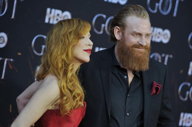 (L-R) Gry Molvær Hivju and Kristofer Hivju attend HBO's "Game of Thrones" eight and final season premiere at Radio City Music Hall in New York, NY, April 3, 2019. (L-R) Gry Molvær Hivju and Kristofer Hivju attend HBO's "Game of Thrones" eight and final season premiere at Radio City Music Hall in New York, NY, April 3, 2019.