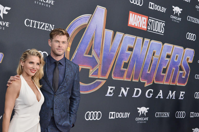 (L-R) Elsa Pataky and Chris Hemsworth at Marvel Studios' "Avengers: Endgame" World Premiere held at the Los Angeles Convention Center in Los Angeles, CA on Monday, April 22, 2019. (L-R) Elsa Pataky and Chris Hemsworth at Marvel Studios' "Avengers: Endgame" World Premiere held at the Los Angeles Convention Center in Los Angeles, CA on Monday, April 22, 2019.