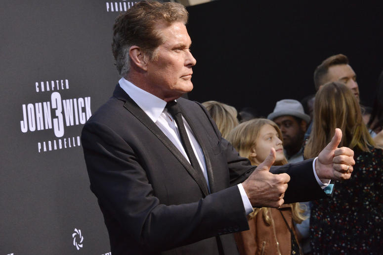 David Hasselhoff arrives at Lionsgate's "John Wick: Chapter 3 - Parabellum" Los Angeles Special Screening held at the TCL Chinese Theater in Hollywood, CA on Wednesday, May 15, 2019. David Hasselhoff arrives at Lionsgate's "John Wick: Chapter 3 - Parabellum" Los Angeles Special Screening held at the TCL Chinese Theater in Hollywood, CA on Wednesday, May 15, 2019.