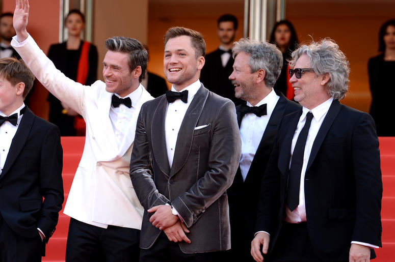 Richard Madden (centre) and Taron Egerton and director Dexter Fletcher (right) attending the Rocketman premiere, held at the Grand Theatre Lumiere during the 72nd Cannes Film Festival. Richard Madden (centre) and Taron Egerton and director Dexter Fletcher (right) attending the Rocketman premiere, held at the Grand Theatre Lumiere during the 72nd Cannes Film Festival.